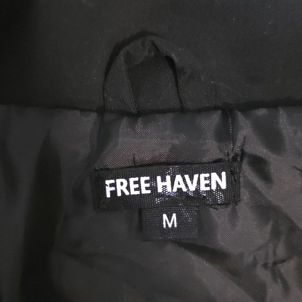 Free Haven‎ Black Women's Zip Up Jacket Sz Med